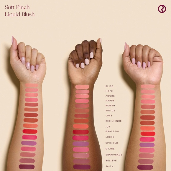 Rare Beauty by Selena Gomez  Soft Pinch Liquid Blush in Virtue (beige peach) - Picture 3 of 4